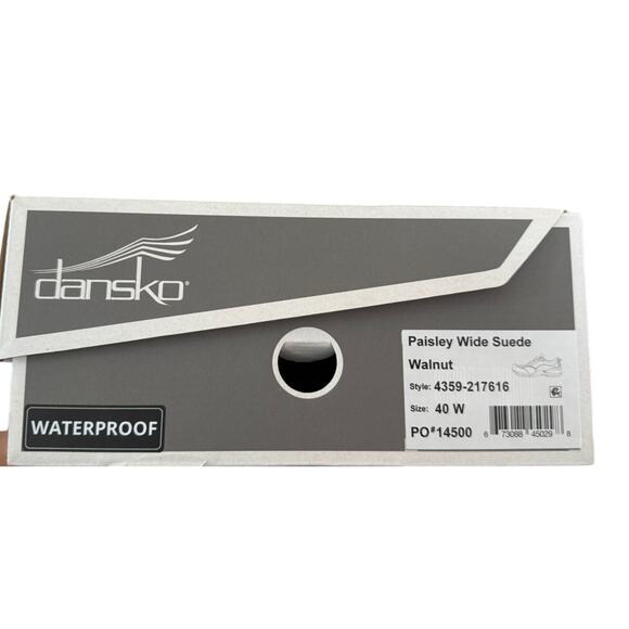 New Dansko Women's Sneakers Paisley Walnut Waterproof Vibram 40 Wide US 9.5-10 - Picture 5 of 9